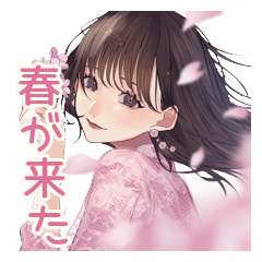 春を楽しむガーリー女子