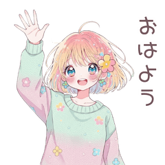 Bestie Talk Girl Simple & Sweet Stickers