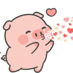 呆萌耍廢粉紅豬