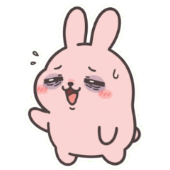 กระต่ายสีชมพูขี้เกียจและปลงตก