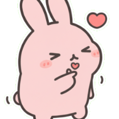 กระต่ายสีชมพูขี้เกียจขั้นสุด