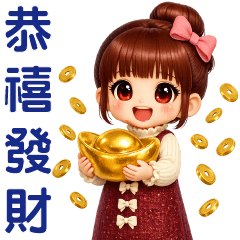 可愛女孩-恭禧發財