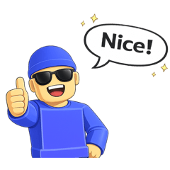 Blue-Clothed Man with Sunglasses