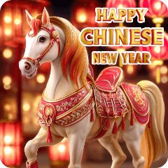 Happy Chinese New Year Horse : Big