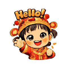 Lucky Chinese New Year Girl