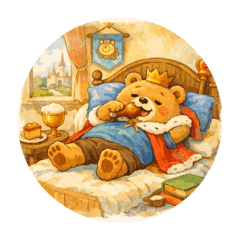 Lazy Prince Cheers Bear