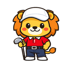 Hodohodo Lion Golf Business Stickers2