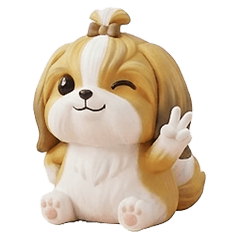 Shih Tzu Sticker reaction