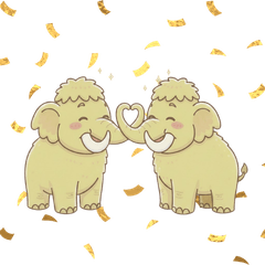 Golden Mammoth - Cute Daily Stickers