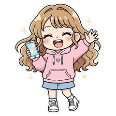 Casual Girl Daily Stickers