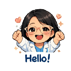 Cute Smart Girl Daily Stickers