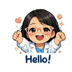 Cute Smart Girl Daily Stickers