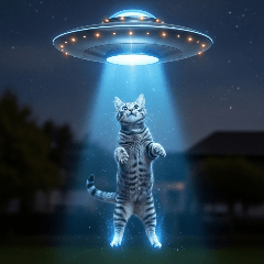 [アレンジ用]UFOにさらわれる猫
