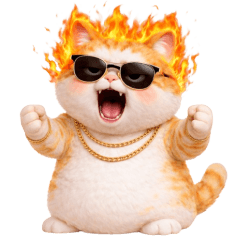 Orange cat Mafia (No text)