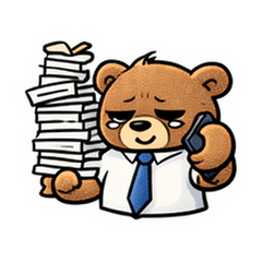 Office Bear Barely Coping Replies