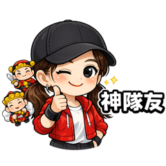 小啡的神隊友保佑-大顯神威 – LINE貼圖 | LINE STORE
