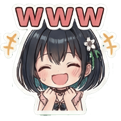 ku-nyan's jiraikei greeting Sticker 2