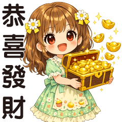 可愛女孩-恭喜發財