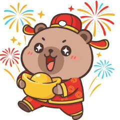 Stiker Dewa Kekayaan Tiba!