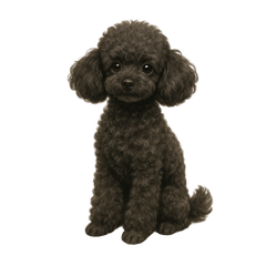 Black Toy Poodle Life Stickers2