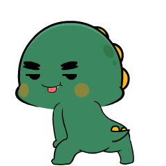 Grumpy Dino 10 : Animated