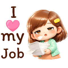 Mint, a super cute office girl.