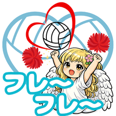 Cute Angel chan Volleyball  Stamps ver.2
