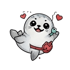 Cute Baby Seal Big Eyes