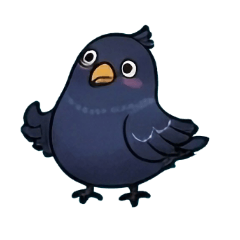 Playful Crow Starry Night