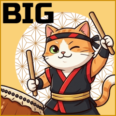 Cat Taiko Club_BIG Stickers Edition