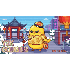 Y2K girls golden bird