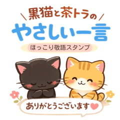 Gentle Polite Cats: Black & Tabby