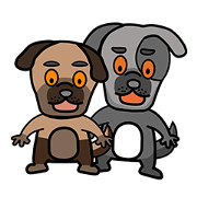 Black mouth dog