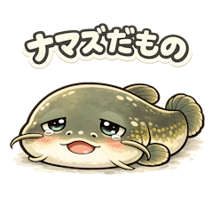 Namazu Damono  Chill Fishing Stickers