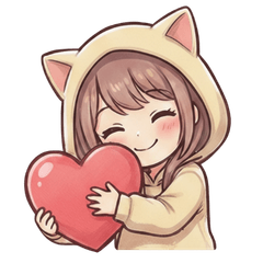 【セリフなし版】大好きを伝えるスタンプ