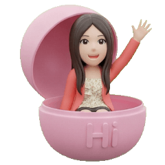 3D Sweet Girl: Cute Eggs ZiFu