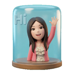 3D Sweet Girl: Glass Dome ZiFu