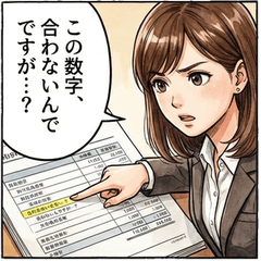 可愛女孩會計師審計四格漫畫貼圖