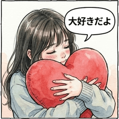 瘋狂愛意 病嬌少女 水彩寫實貼圖