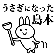 うさぎになった島本