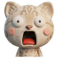 3D Snow Bengal Cat 25