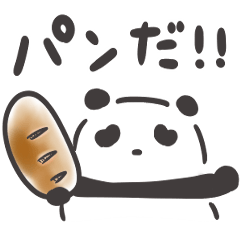 simple panda Sticker