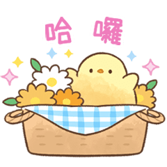 Soft and Cute Chick Mofupiyo (Animated)