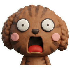 Moving Brown Tabby Poodle 26