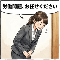 可愛女孩社會保險勞務士勞動諮詢四格