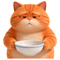 Meawmeow the orange cat (No Text)