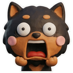 3D Black & Tan Pomeranian 25