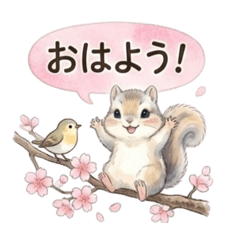 Spring animal_squirrel