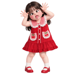 ฮานะ ชุดสีแดง น่ารัก (no text) 1_08