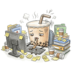 珍奶社畜：無力的日常